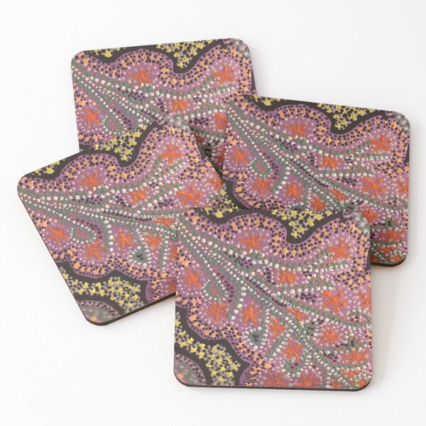 Item preview, Aboriginal dot art - pink branchleaf designed and sold by Melchime.