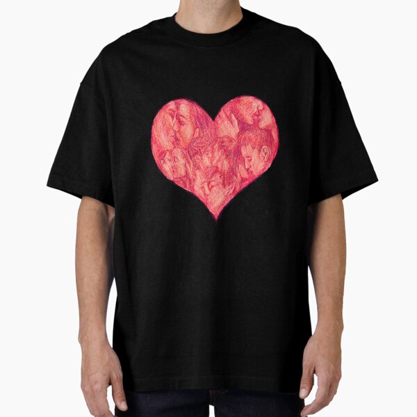 Kiss (White Background) Oversized T-Shirt