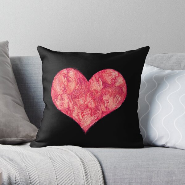 Kiss Throw Pillow