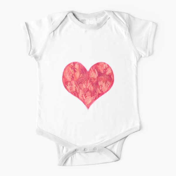Kiss Short Sleeve Baby One-Piece