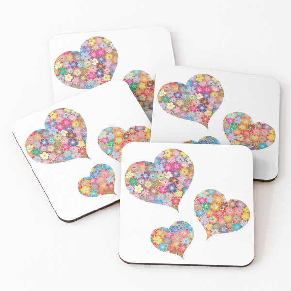 Item preview, Flower Pattern Lovehearts  designed and sold by azule1.