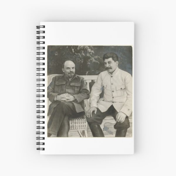 Heavily #retouched #photograph of #Stalin and #Lenin Spiral Notebook