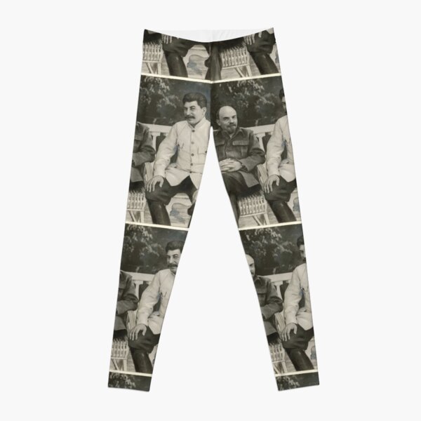 Heavily #retouched #photograph of #Stalin and #Lenin Leggings
