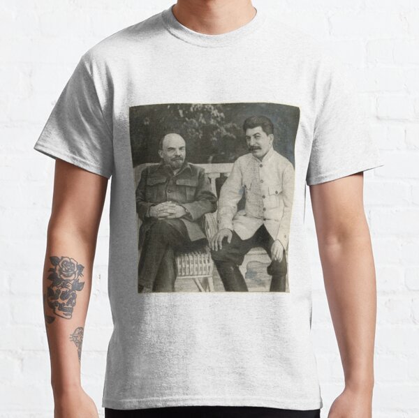 Heavily #retouched #photograph of #Stalin and #Lenin Classic T-Shirt