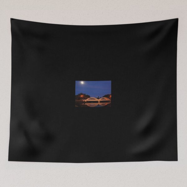 Item preview, Rainbow Bridge Haleiwa Hawaii night capture designed and sold by Lesley Ortiz.