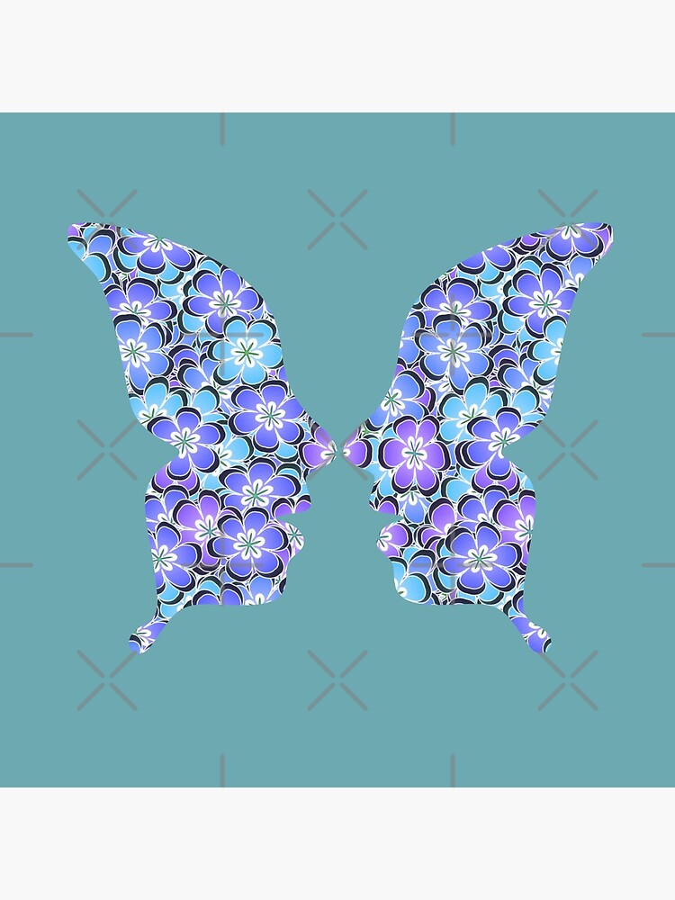 "Butterfly Illusion, Butterfly Face" Poster for Sale by TheoryAvenue