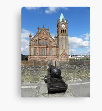 Derry walls and Guildhall - Co Derry - Ireland Canvas Print
