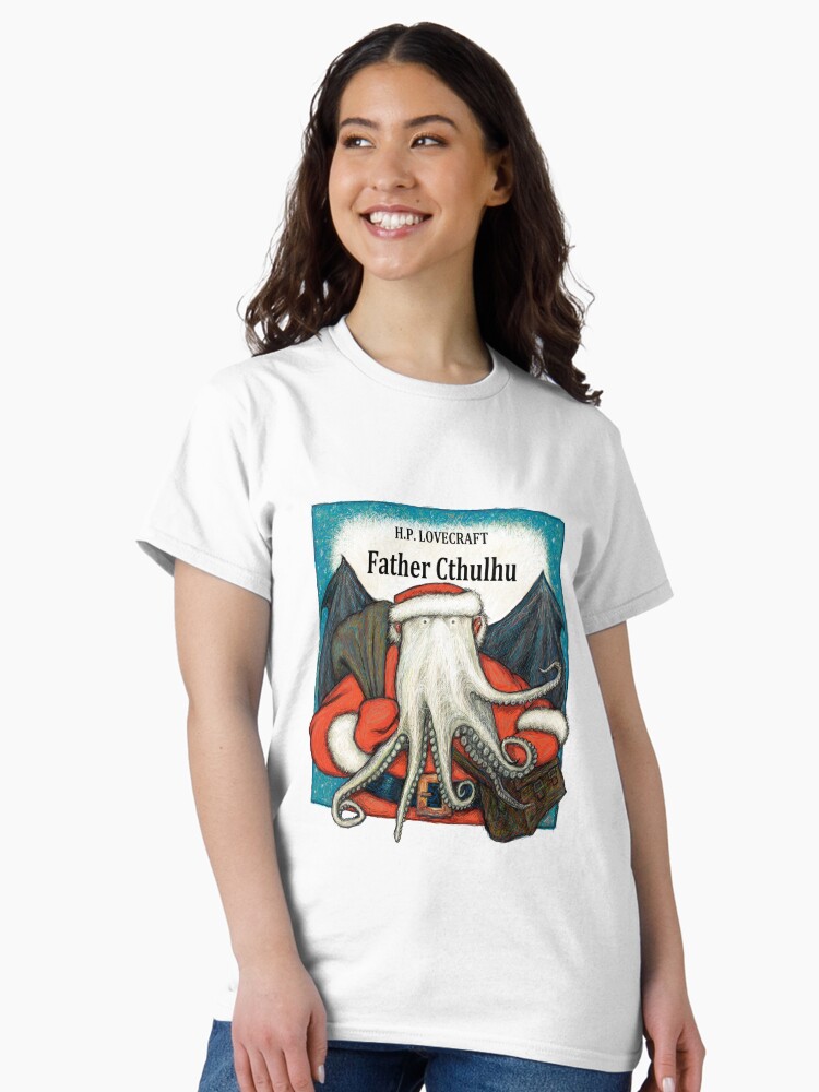 Thumbnail 2 of 7, Classic T-Shirt, Father Cthulhu designed and sold by SlideRulesYou.