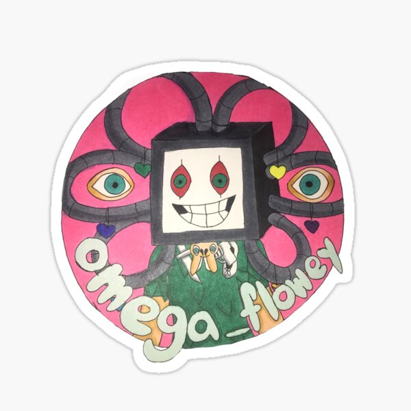 Omega Flowey Sticker for Sale by TaylorChwan