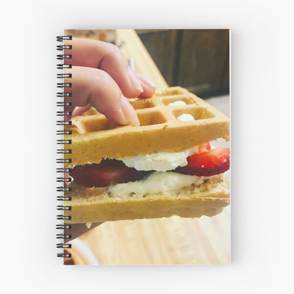 Item preview, Strawberry whipped cream waffle sandwich designed and sold by luluhums.