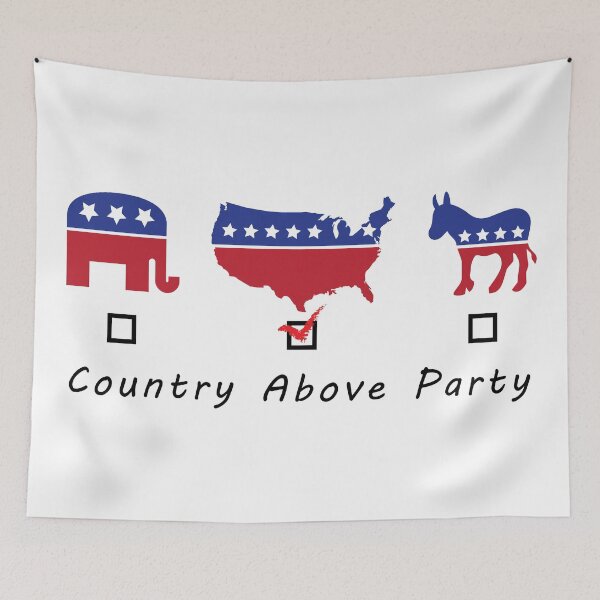 Item preview, Country Above Party designed and sold by littlebearart.