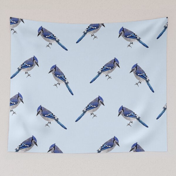 Artikelvorschau, Geometrischer Bluejay entworfen und verkauft von Hodgepodge Bricolage.