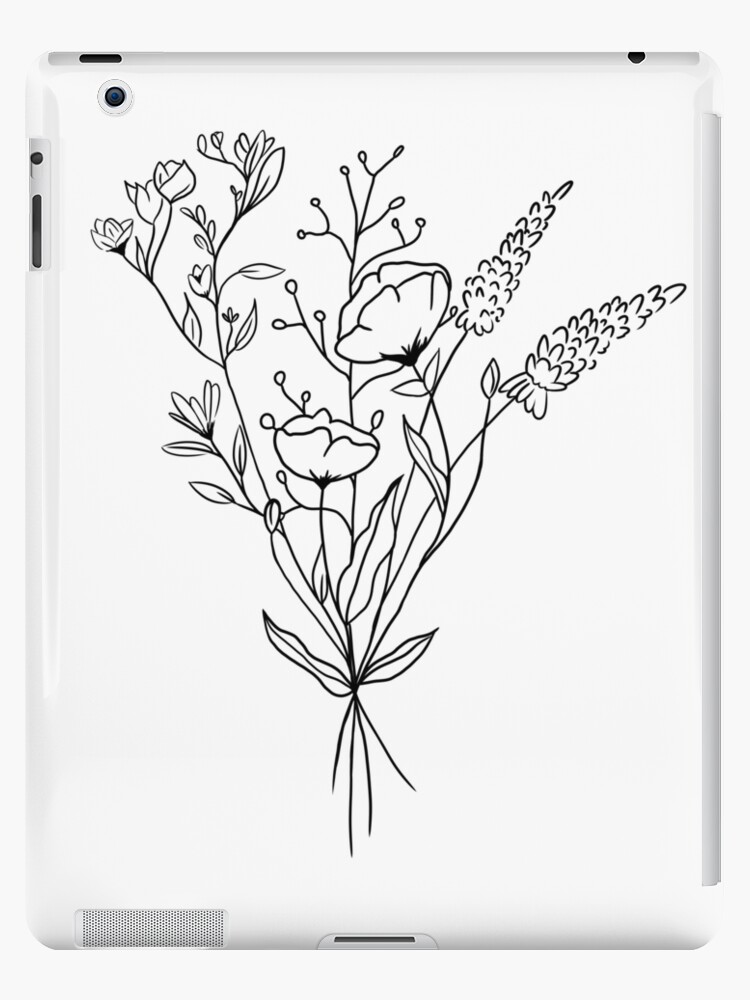 Coque et skin adhésive iPad « Bouquet de fleurs sauvages », par  CyberneticArt | Redbubble