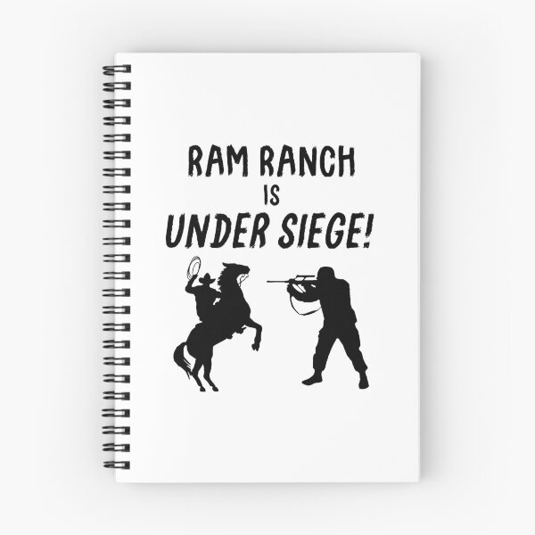 Item preview, Ram Ranch Is Under Siege! - Black designed and sold by FuzzCanyon.