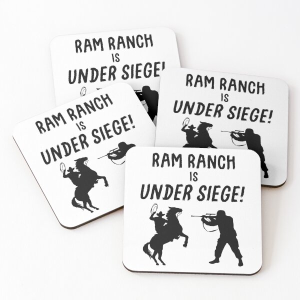 Item preview, Ram Ranch Is Under Siege! - Black designed and sold by FuzzCanyon.