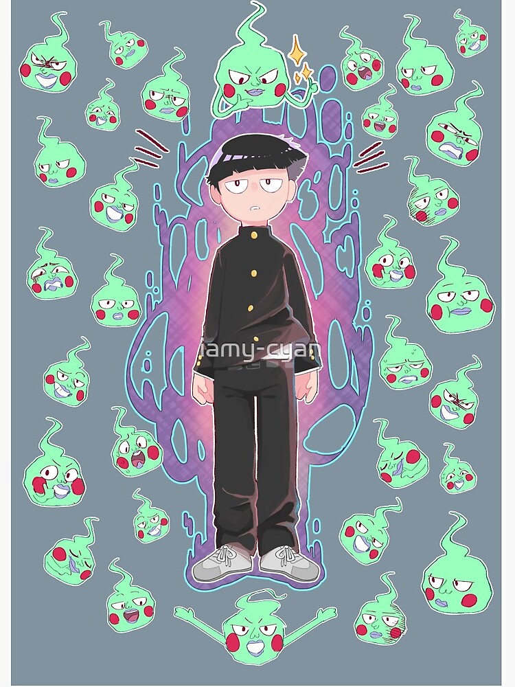 Mob And Too Many Dimples Art Board Print By Iamy Cyan Redbubble