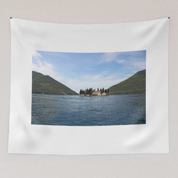 Item preview, Saint George monastery Perast Bay of Kotor Montenegro landscape designed and sold by goceris.