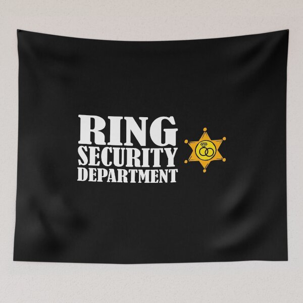 Item preview, Ring Security Department with Sheriff Badge Funny Wedding Supplies  designed and sold by alenaz.