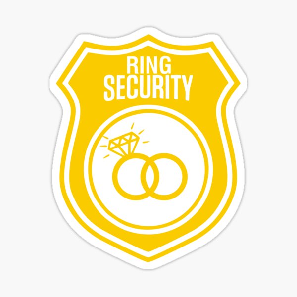 Item preview, Ring Security Department with Sheriff Badge Funny Wedding Ideas  designed and sold by alenaz.