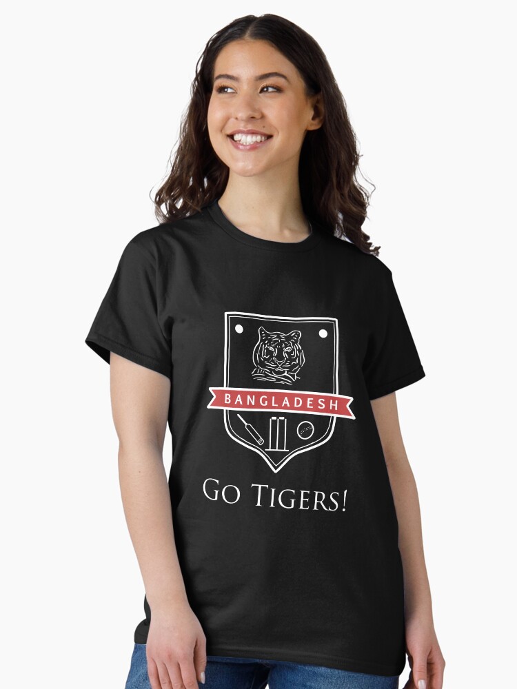 Thumbnail 2 of 7, Classic T-Shirt, Bangladesh Cricket: Go Tigers designed and sold by tareqnh.