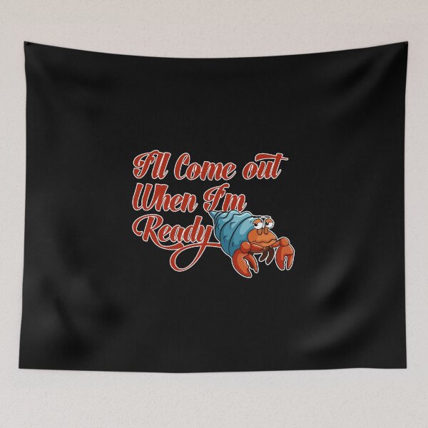 Item preview, Funny Hermit Crab - Introvert Socially Awkward designed and sold by PrintPress.