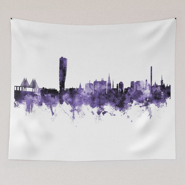 Item preview, Malmo Sweden Skyline designed and sold by ArtPrints.