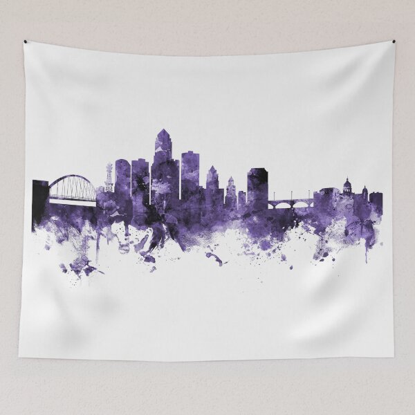 Item preview, Des Moines Iowa Skyline designed and sold by ArtPrints.