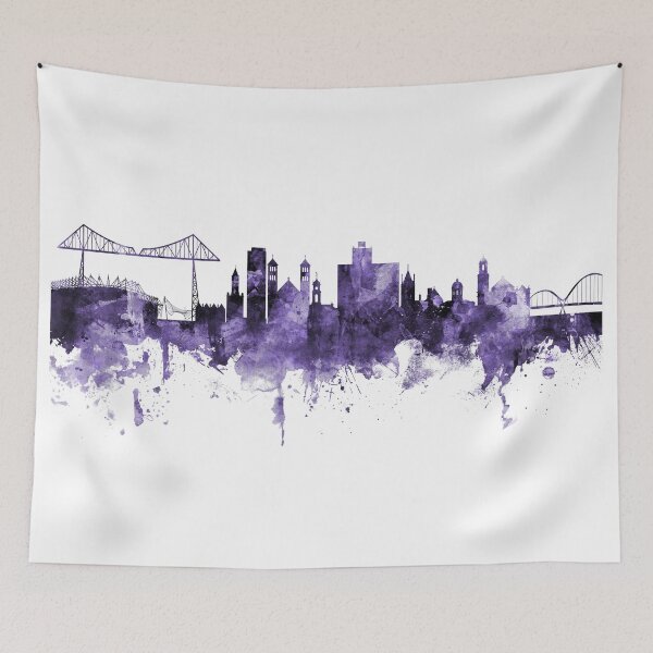 Item preview, Middlesbrough England Skyline designed and sold by ArtPrints.