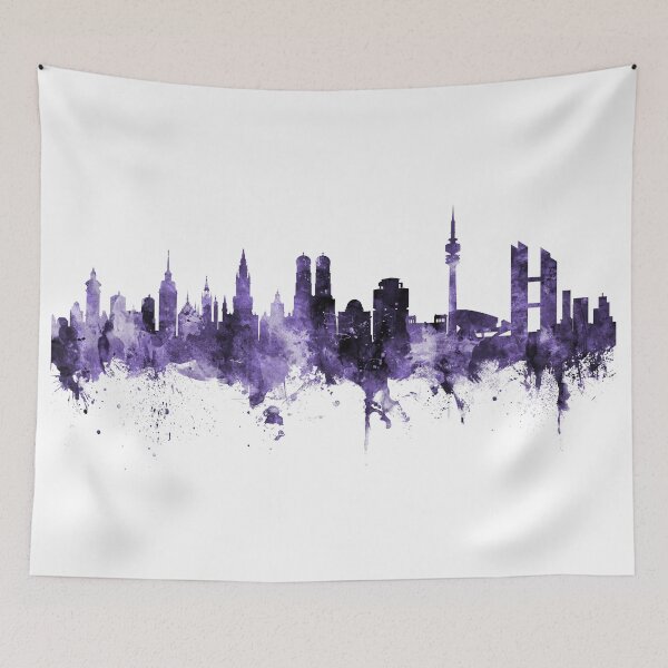 Item preview, Munich Germany Skyline designed and sold by ArtPrints.