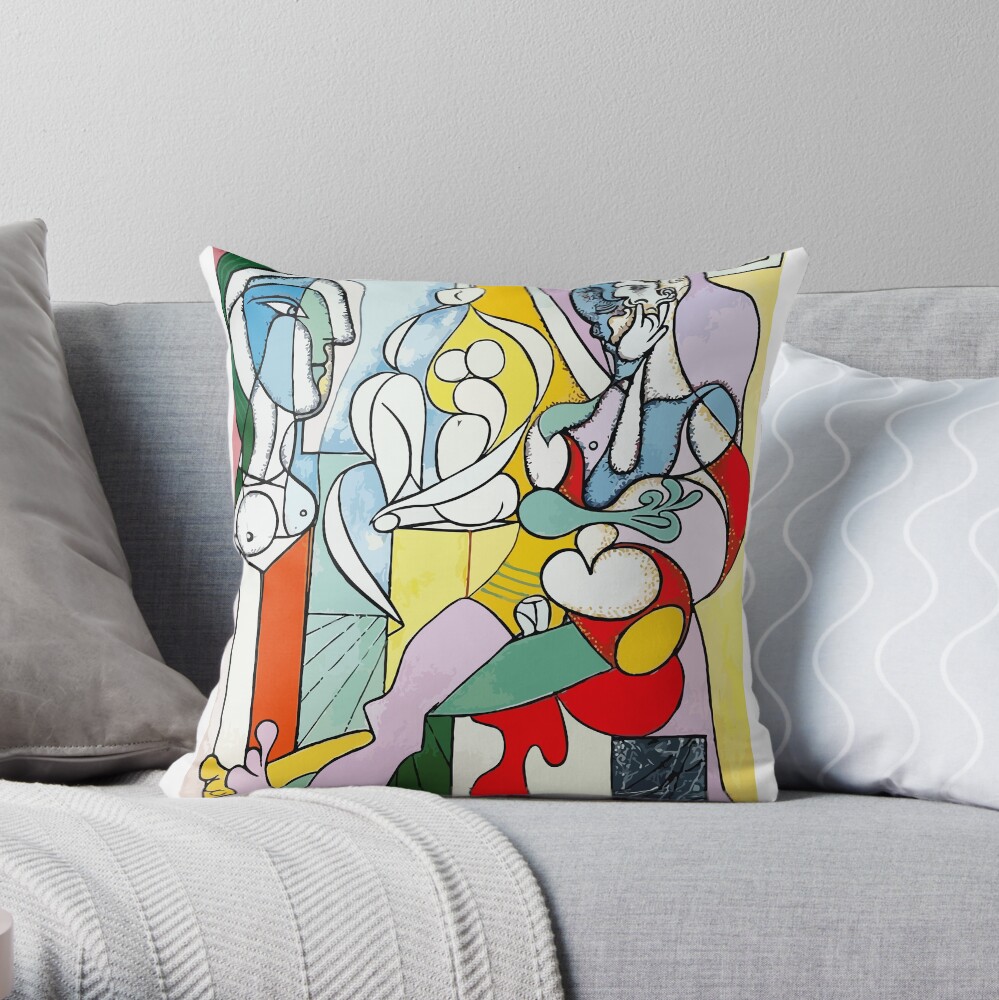 Pablo Picasso The Sculptor, 1931 Artwork Reproduction Throw Pillow