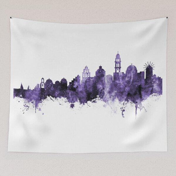 Aperçu de l'œuvre Santorini Skyline créée et vendue par ArtPrints.