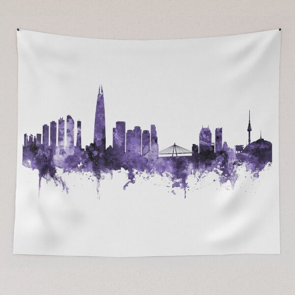 Item preview, Seoul Skyline South Korea designed and sold by ArtPrints.