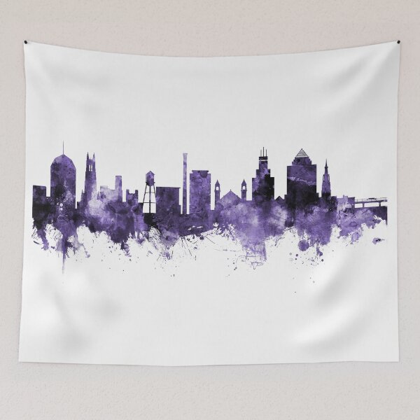 Item preview, Durham North Carolina Skyline designed and sold by ArtPrints.