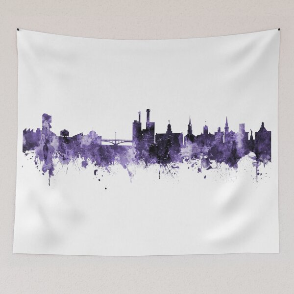 Artikelvorschau, Iowa City Iowa Skyline entworfen und verkauft von ArtPrints.