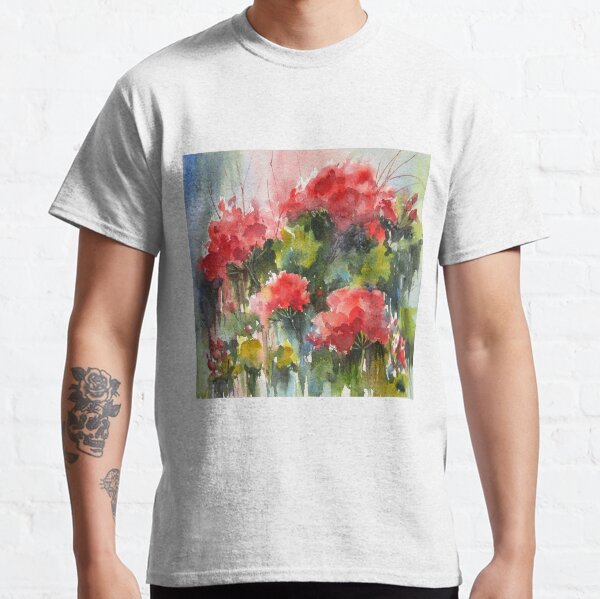 Red Geraniums Classic T-Shirt