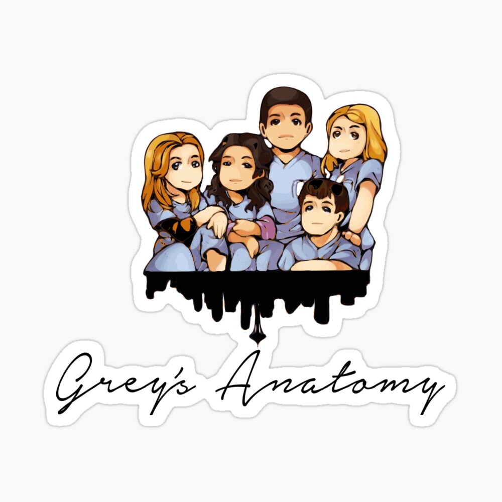 Greys Cartoon Poster By Thereddy Redbubble