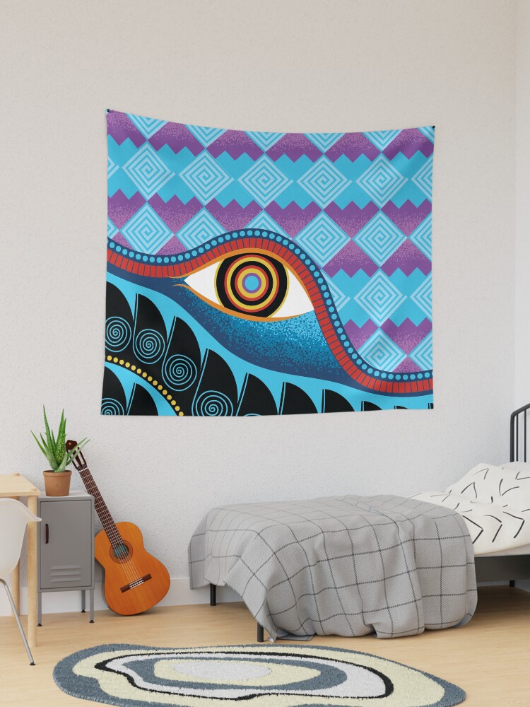 Folk art tapestry hot sale