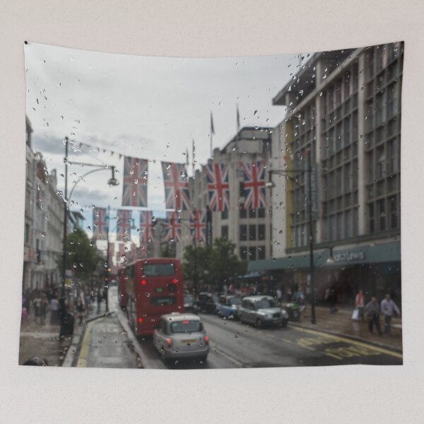Item preview, Rainy London - Oxford Street Union Jacks designed and sold by Georgia Mizuleva.