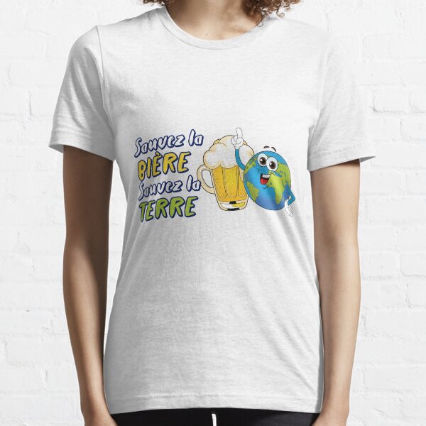 Sauvez la bière Sauvez la Terre T-shirt essentiel