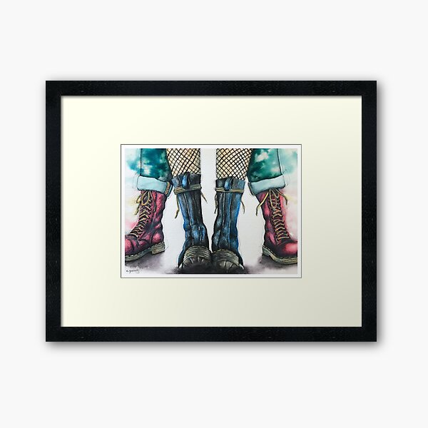Skinhead Love Affair Framed Art Print