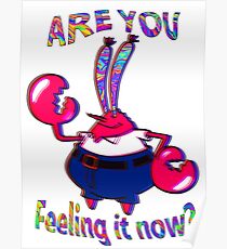 Are you feeling it now Mr Krabs? Poster