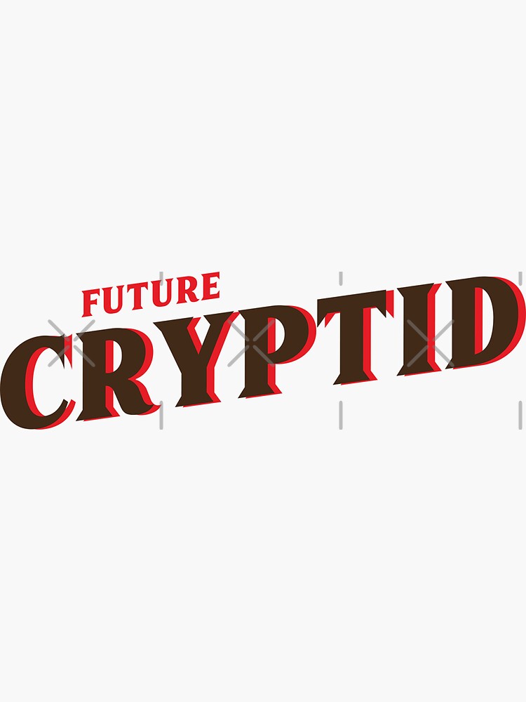 Aperçu 3 sur 3. Sticker avec l'œuvre Future Cryptid créée et vendue par geum.