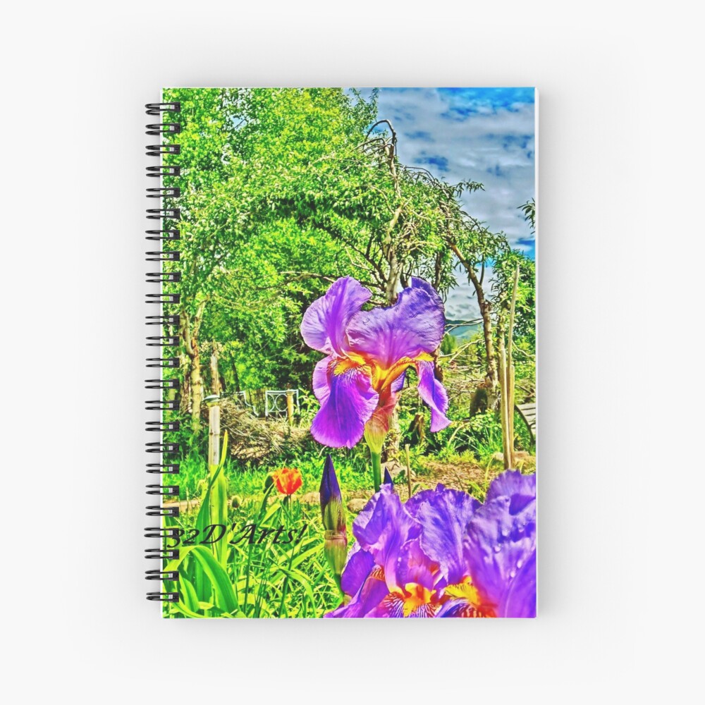 Flight of the Iris Bee, 1 of 4 Spiral Notebook