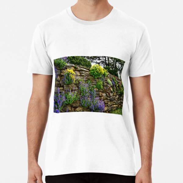 Landscape Long Sleeve Round T-Shirt Wild Flowers in Alps Spandex Top Small Landscape Long Sleeve Round T-Shirt Wild Flowers in Alps Spandex Top Small