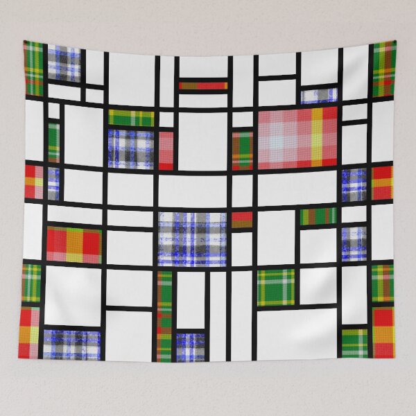 Item preview, Plaid Modern Art Grid Pattern designed and sold by MarkUK97.