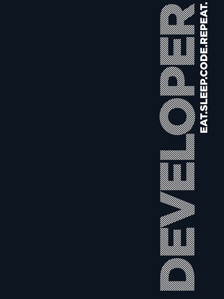 Thumbnail 6 von 6, Leichter Pullover, Eat Sleep Code Repeat Entwicklerprogrammierer designt und verkauft von FridayFusion.