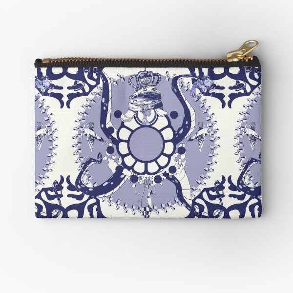Quirky African Azulejo Comic Zipper Pouch