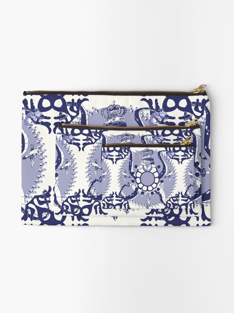 Alternate view of Quirky African Azulejo Comic Zipper Pouch