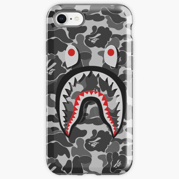 bape shark black army iPhone Tough Case