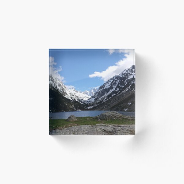 Pyrénées mountains Acrylic Block